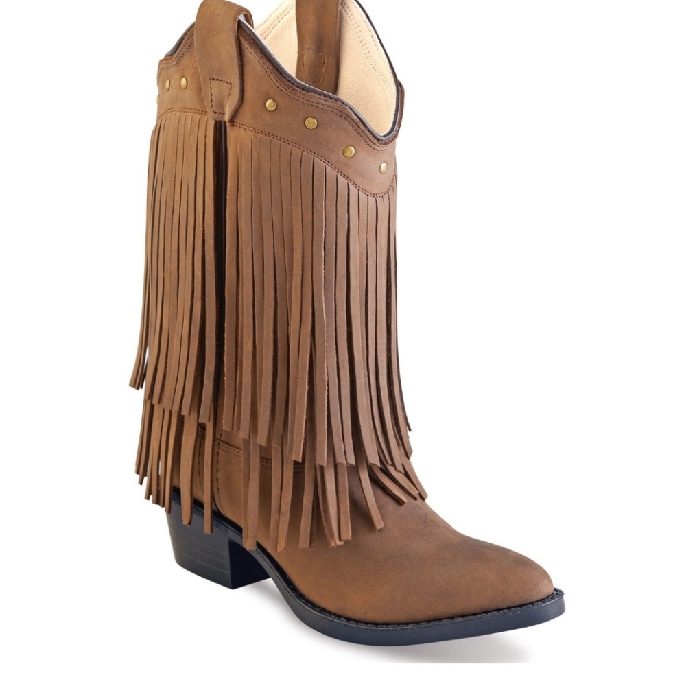 Old West girls6 ladies7.5 Fringe Cowgirl Boot NWT